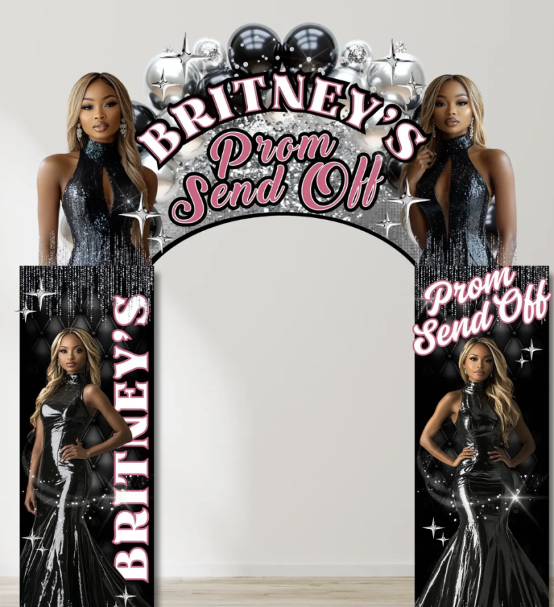Prom Send-Off Arch Black