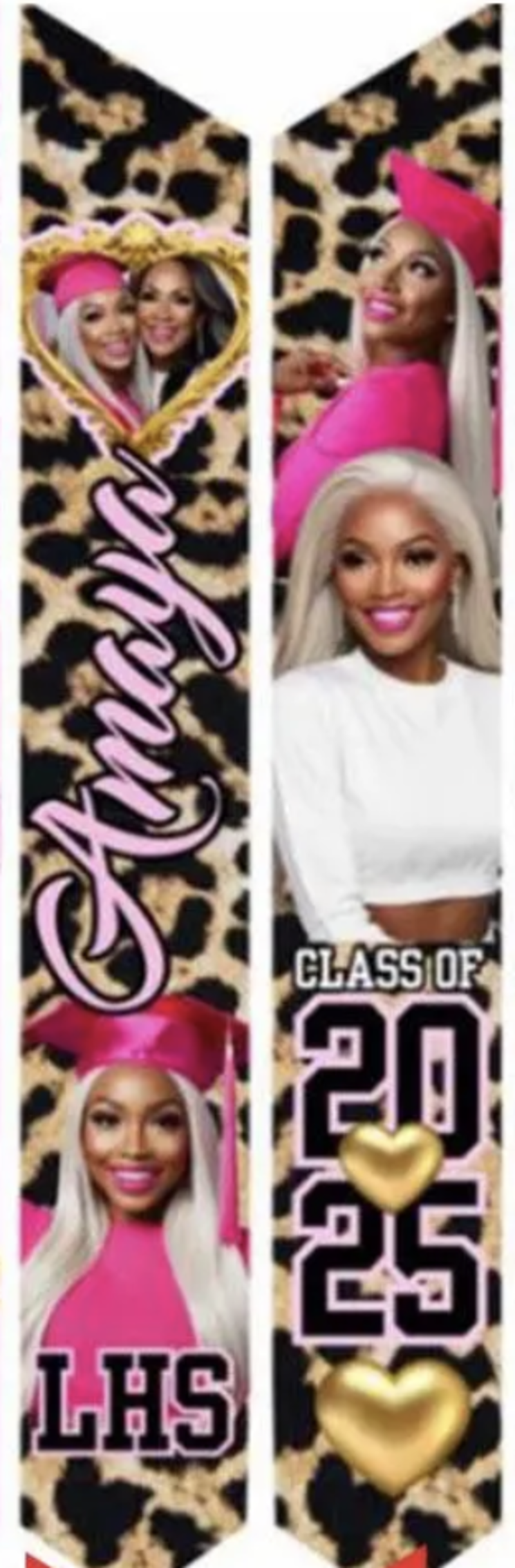 Graduation Column Banners Cheetah