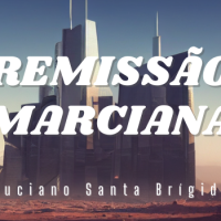 Uma cidade futurista no planeta Marte