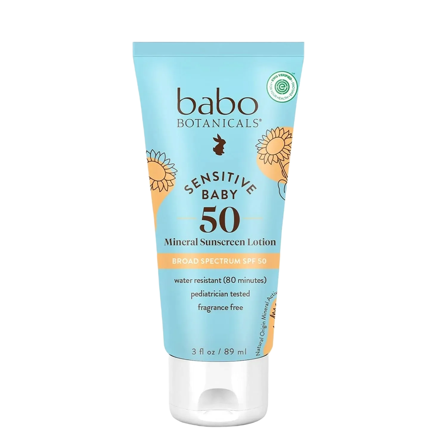 Babo Botanicals Sensitive Baby 50 Mineral Sunscreen Lotion