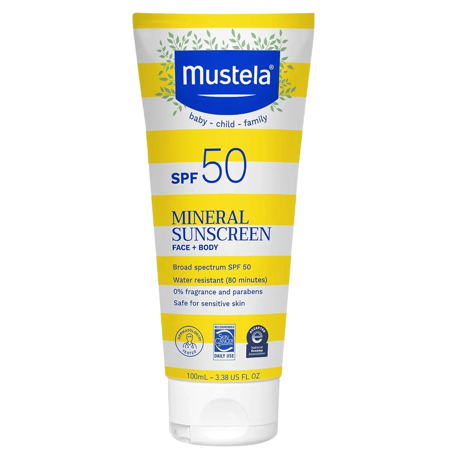 Mustela Spf 50 Mineral Sunscreen Face + Body
