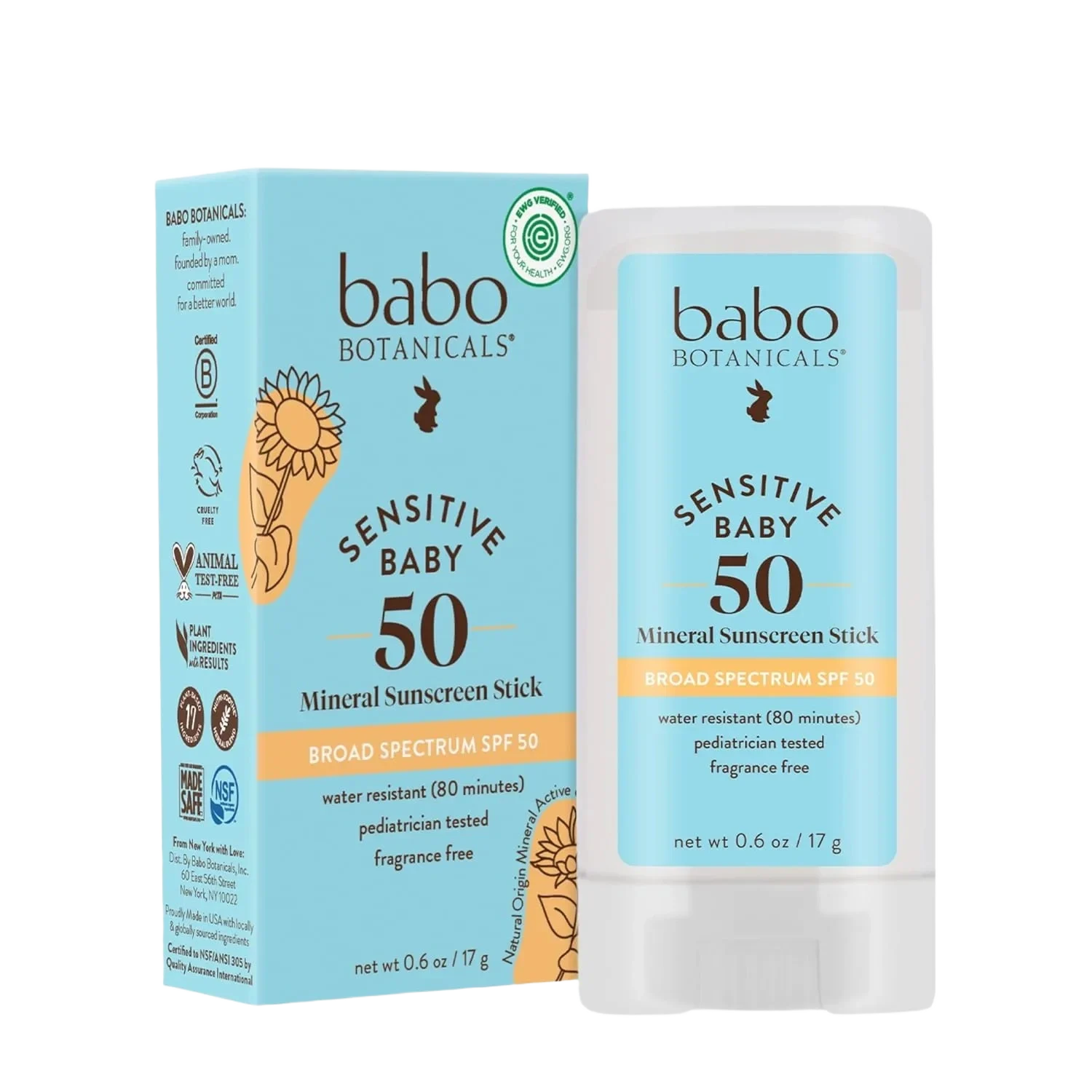 Sensitive Baby 50 Mineral Sunscreen Stick