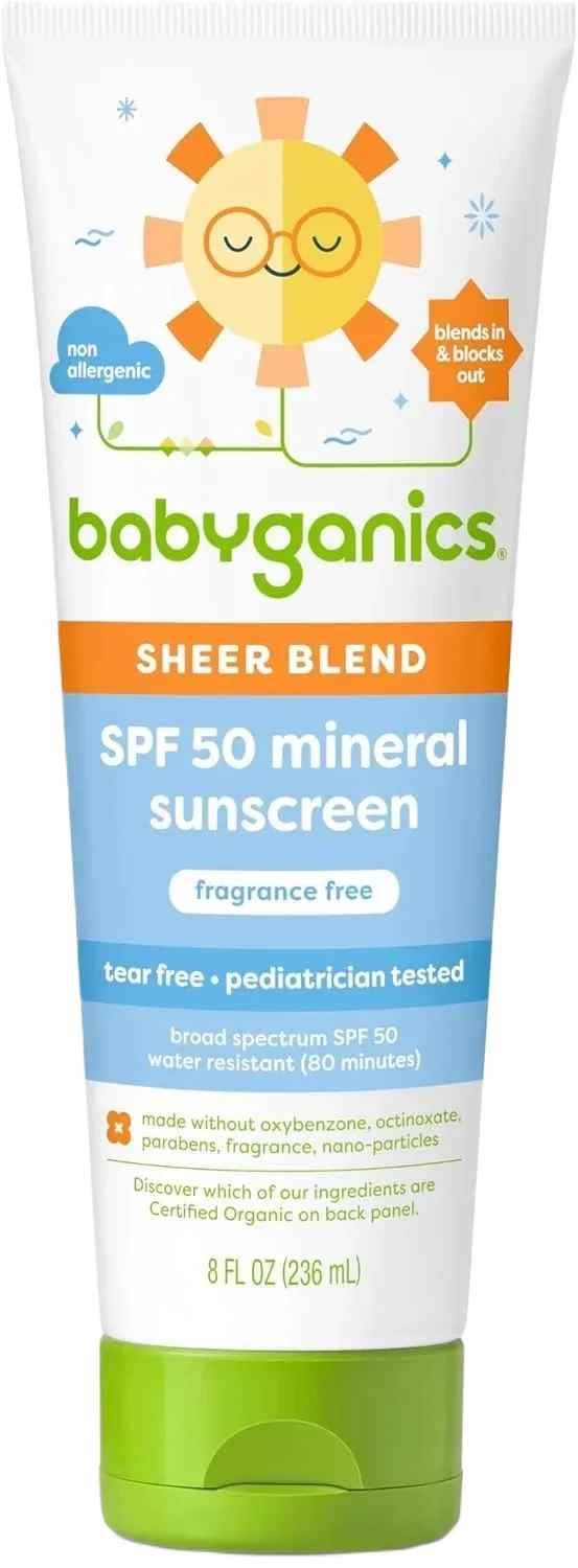 Babyganics Sheer Blend Spf 50 Mineral Sunscreen