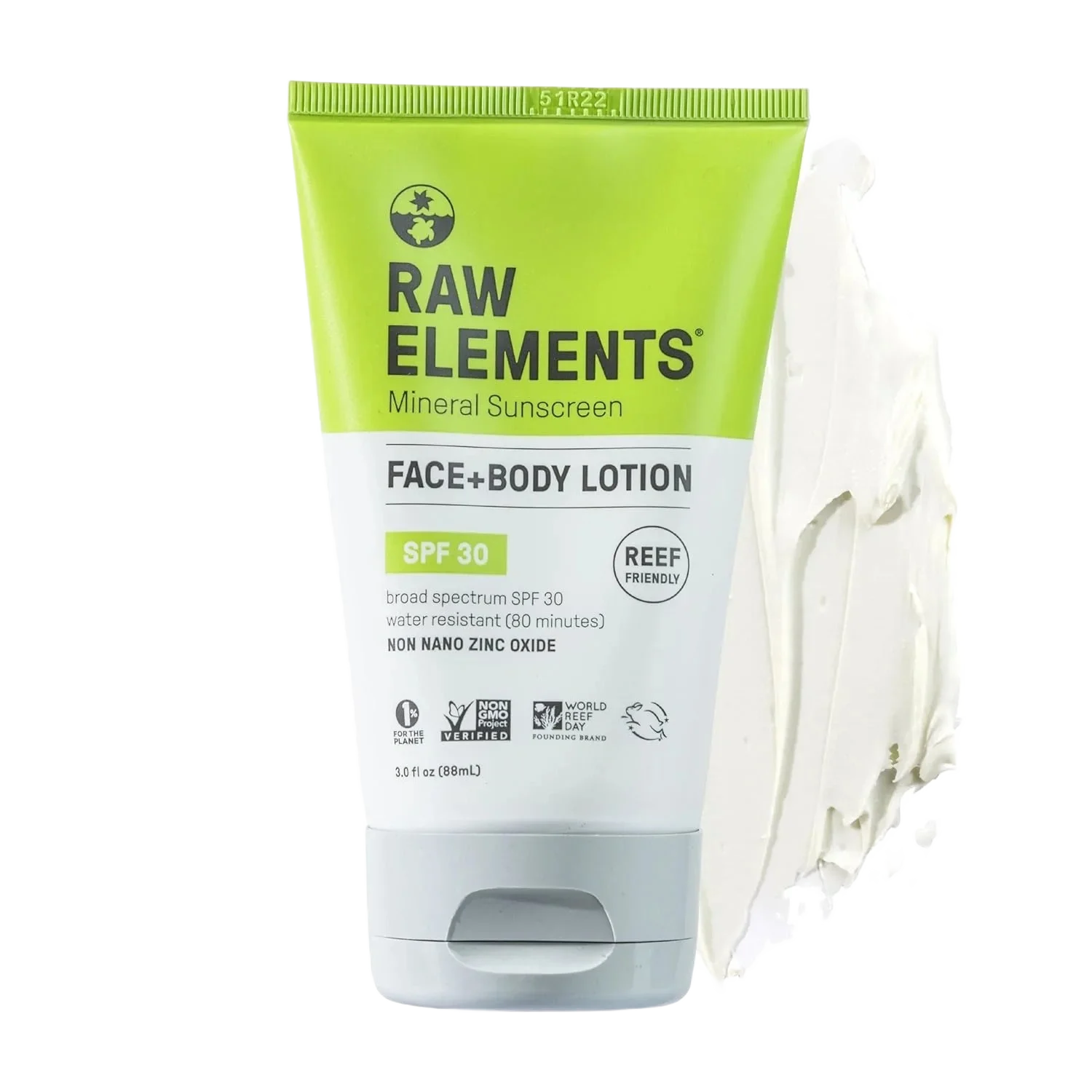 Raw Elements Mineral Sunscreen Face+body Lotion Spf 30