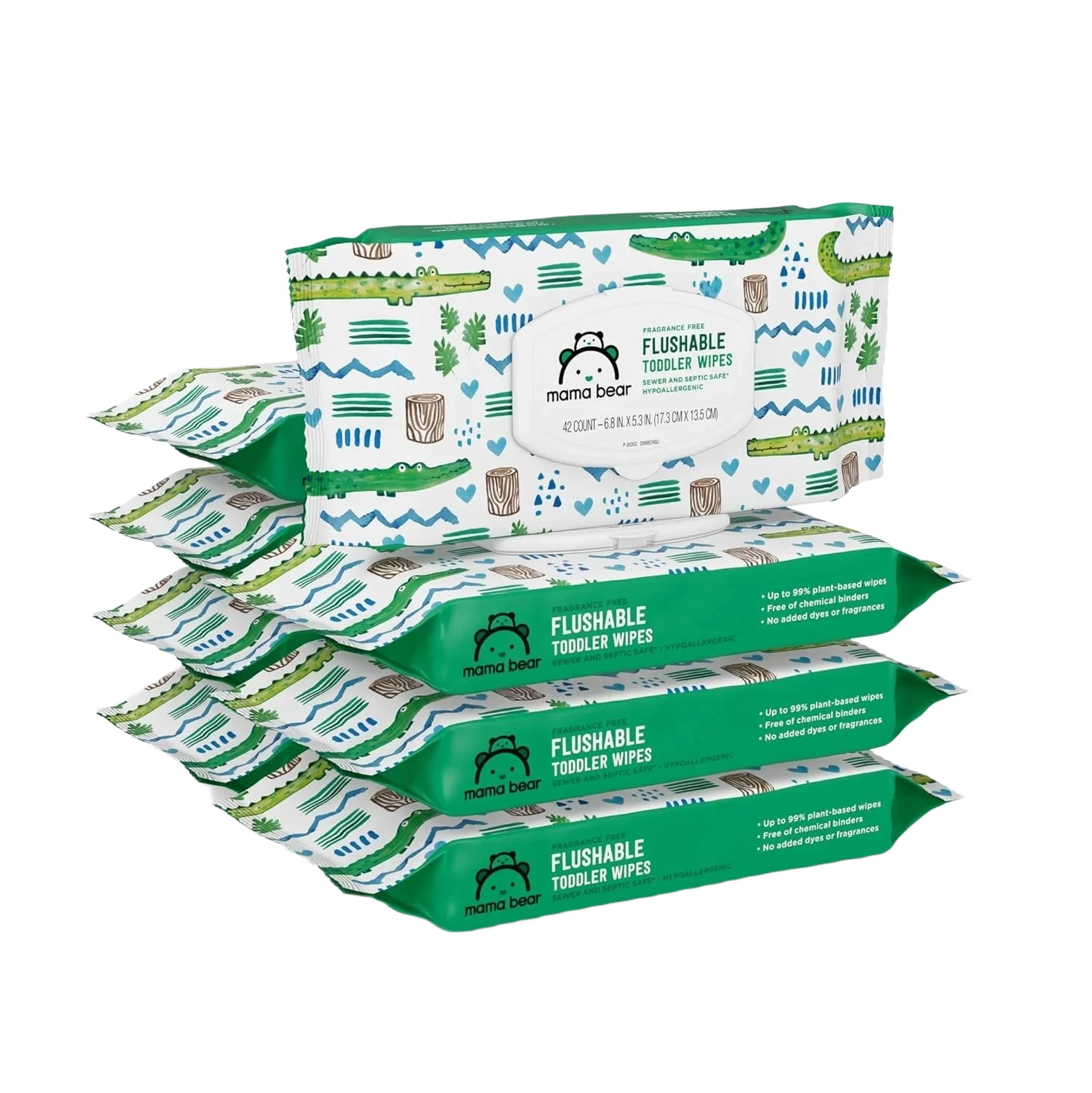 Mama Bear Flushable Toddler Wipes