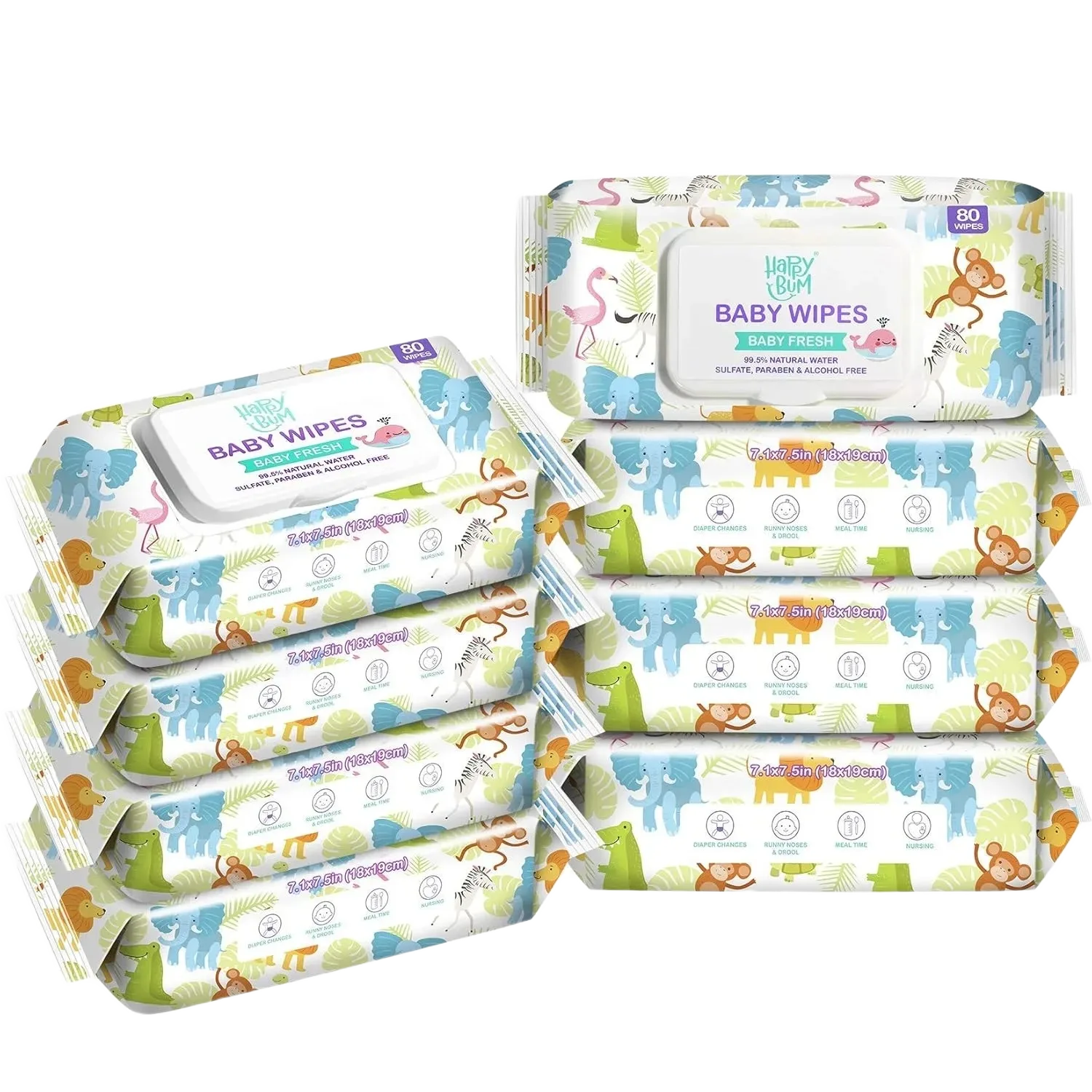 Happy Bum Baby Wipes Baby Fresh