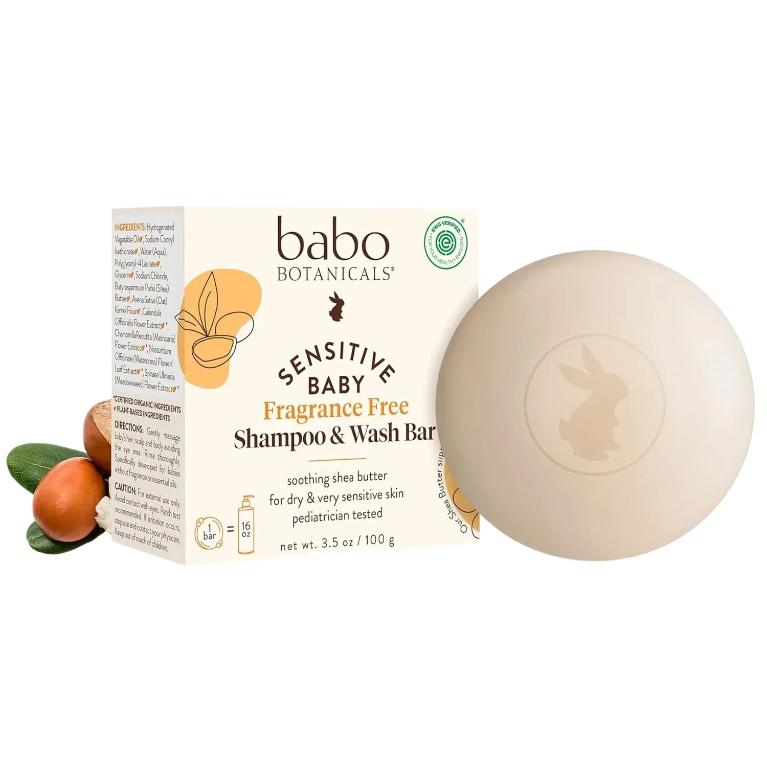 Sensitive Baby Fragrance Free Shampoo & Wash Bar