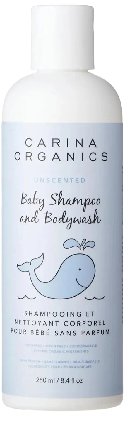 Carina Organics Unscented Baby Shampoo And Bodywash