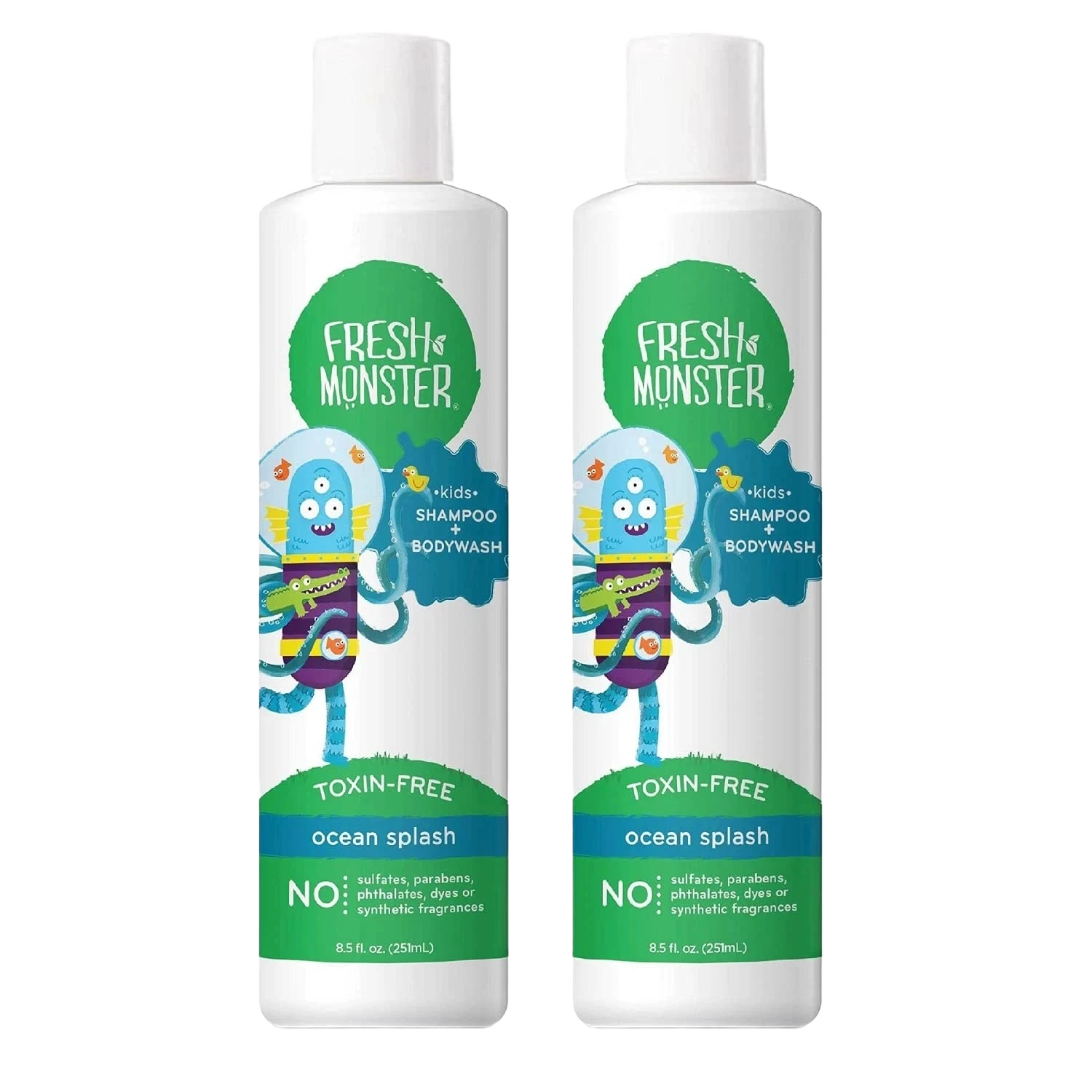 Fresh Monster Kids* Shampoo + Bodywash Ocean Splash