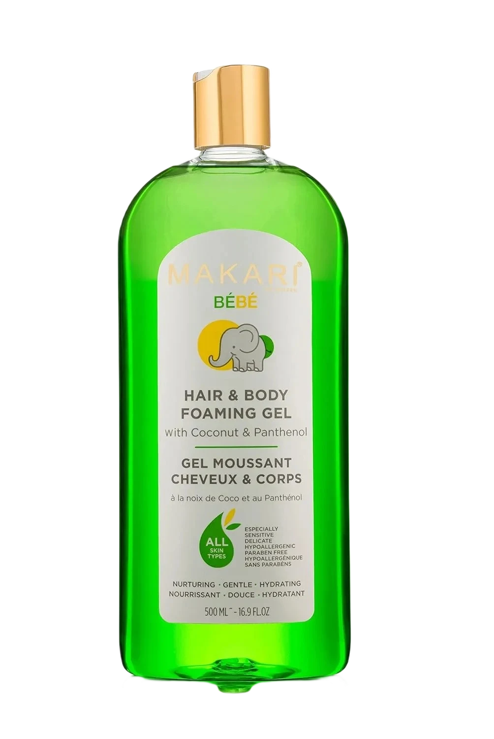 Makari Bébé Hair & Body Foaming Gel With Coconut & Panthenol