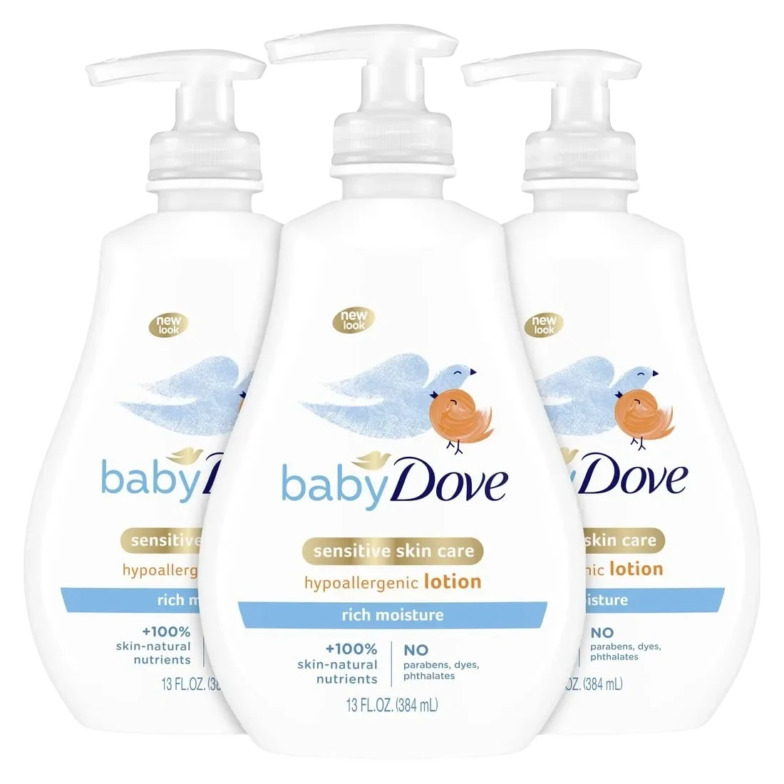 Babydove Sensitive Skin Care Hypoallergenic Lotion Rich Moisture