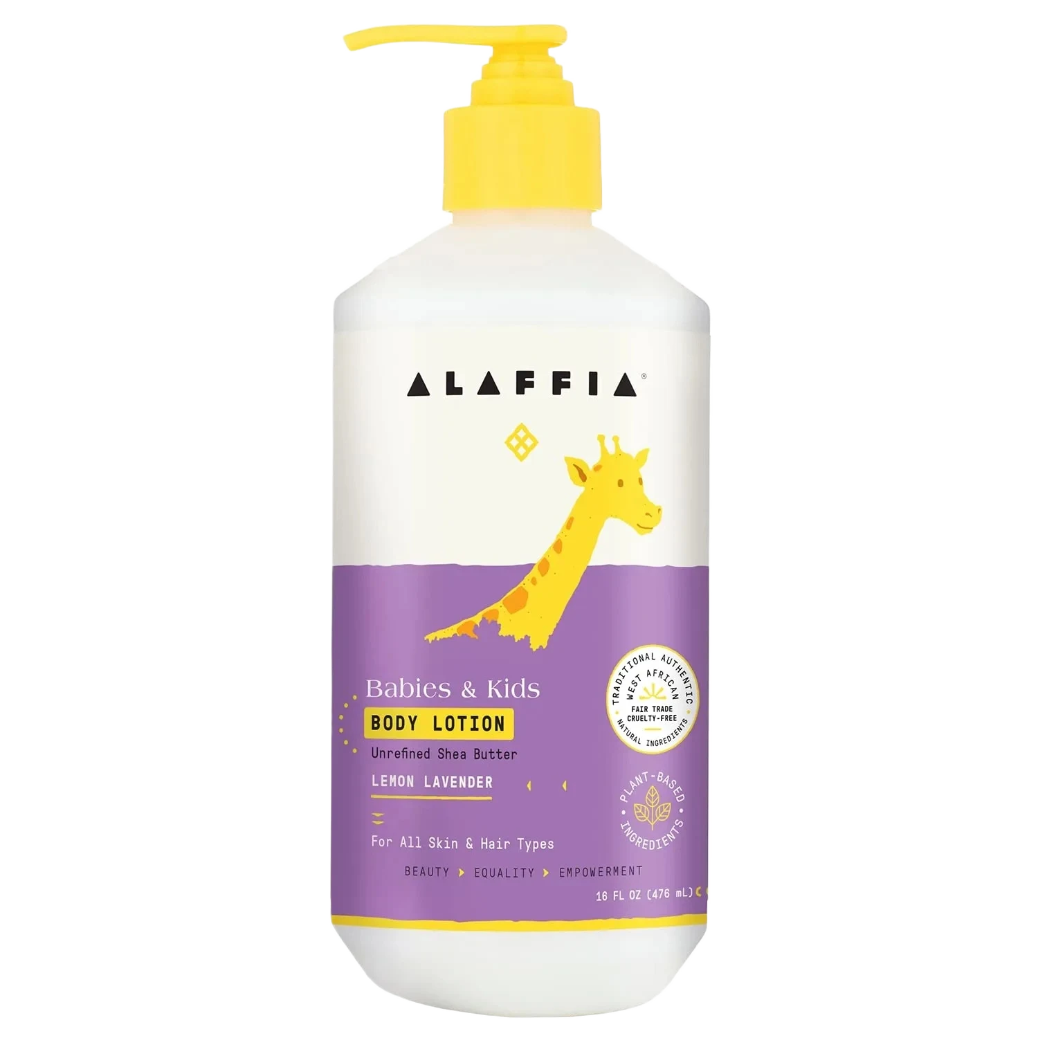 Alaffia Babies & Kids Body Lotion Unrefined Shea Butter Lemon Lavender