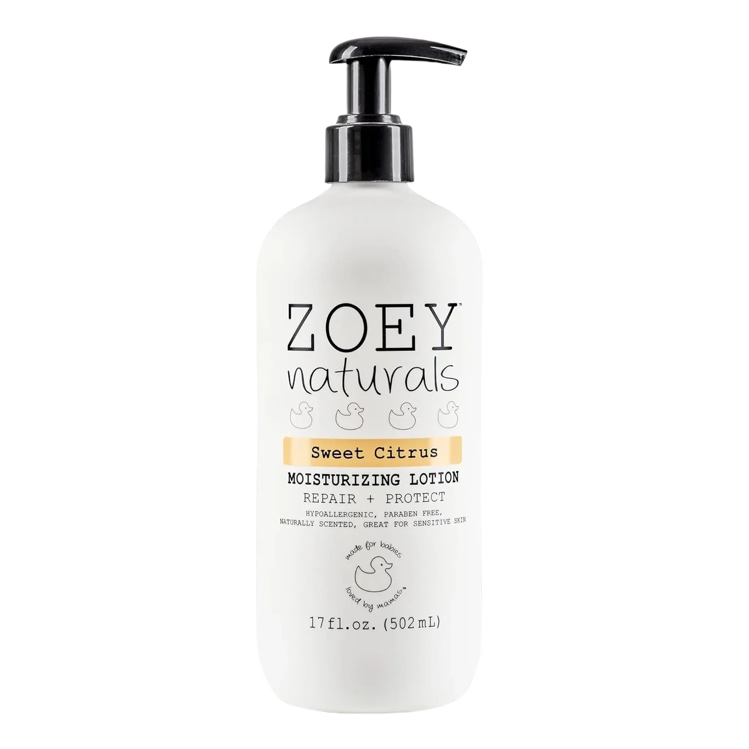 Zoey Naturals Sweet Citrus Moisturizing Lotion Repair + Protect