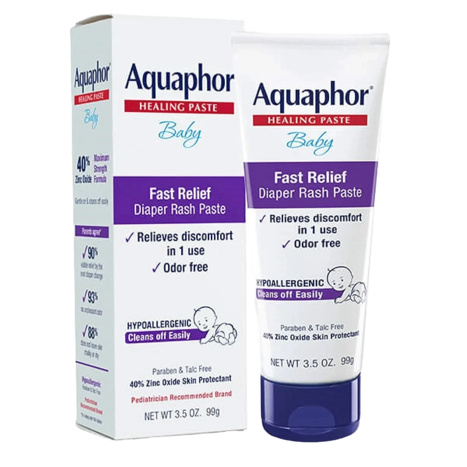 Aquaphor Baby Fast Relief Diaper Rash Paste