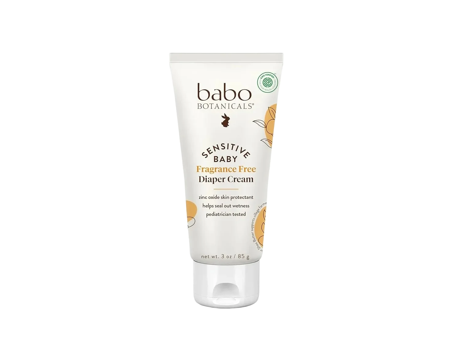 Babo Botanicals Sensitive Baby Fragrance Free Diaper Cream