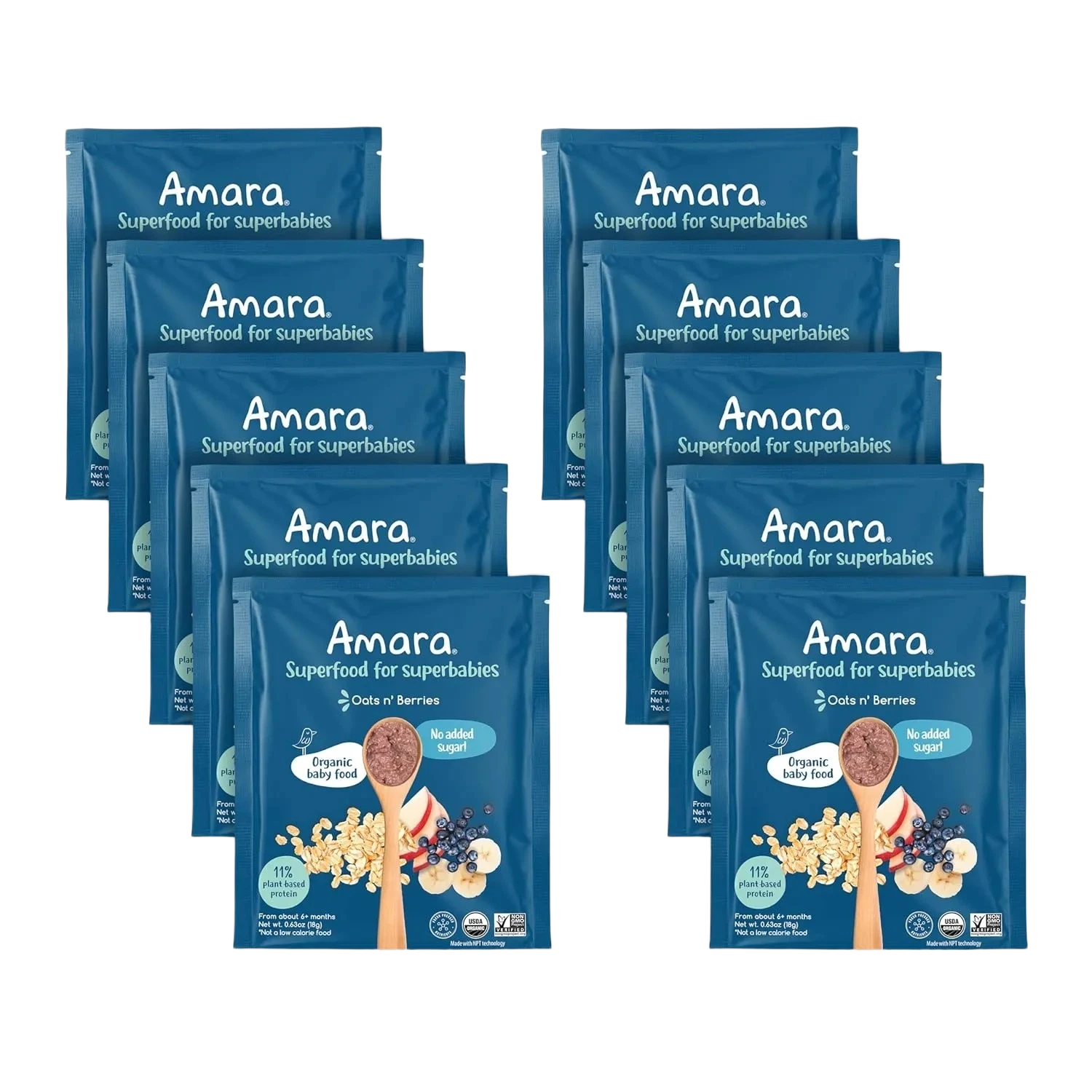 Amara Superfood For Superbabies Oats N' Berries