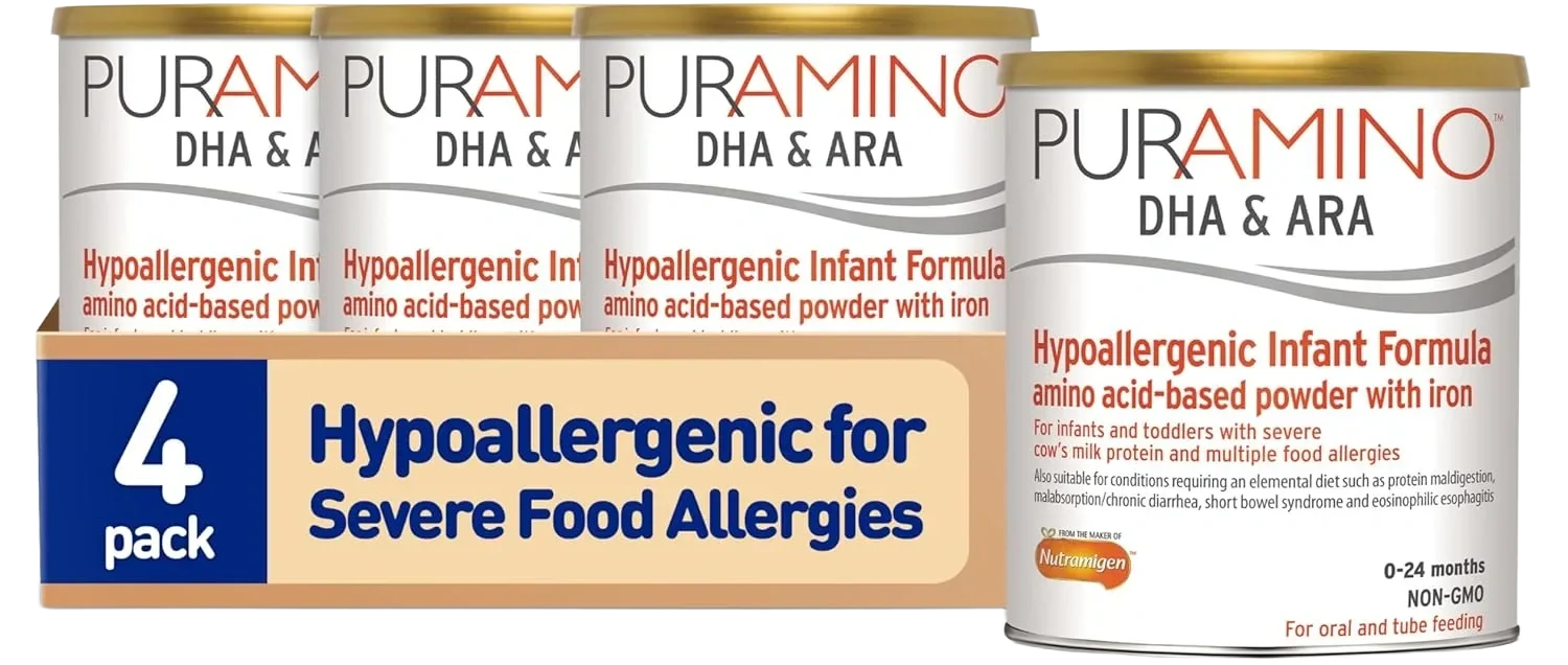 Puramino Dha & Ara Hypoallergenic Infant Formula Amino Acid-based Powder With Iron