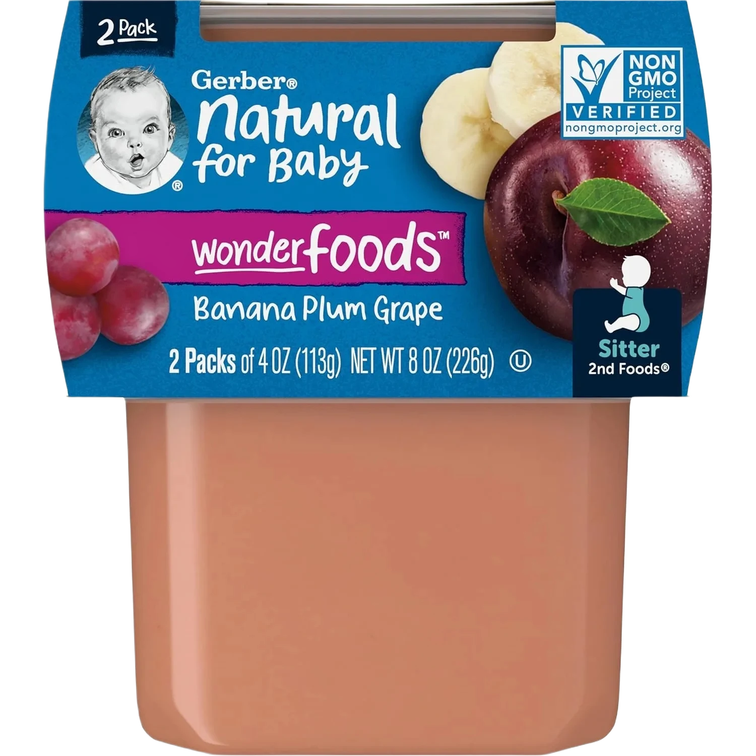 Gerber Natural For Baby Wonderfoods™ Banana Plum Grape