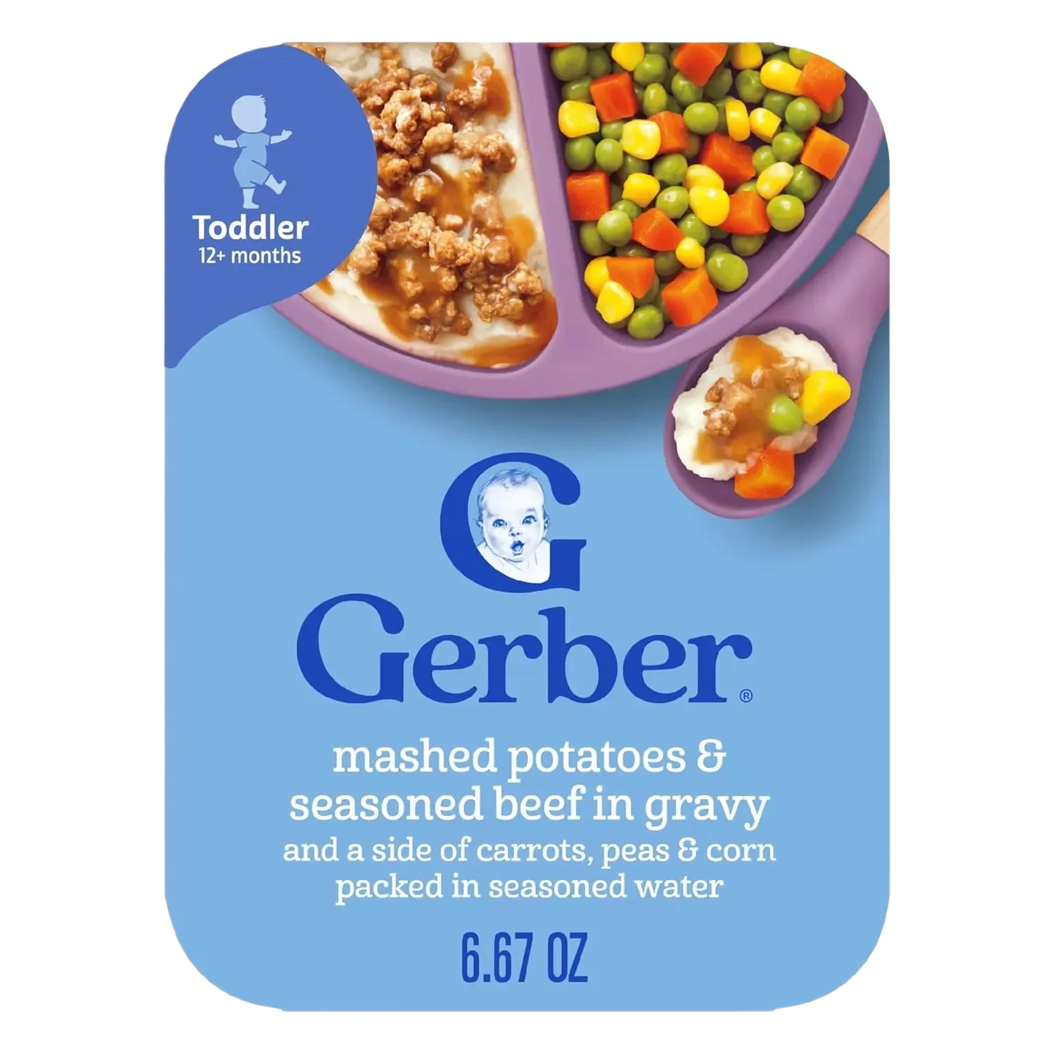 Gerber Mashed Potatoes & Seasoned Beef In Gravy