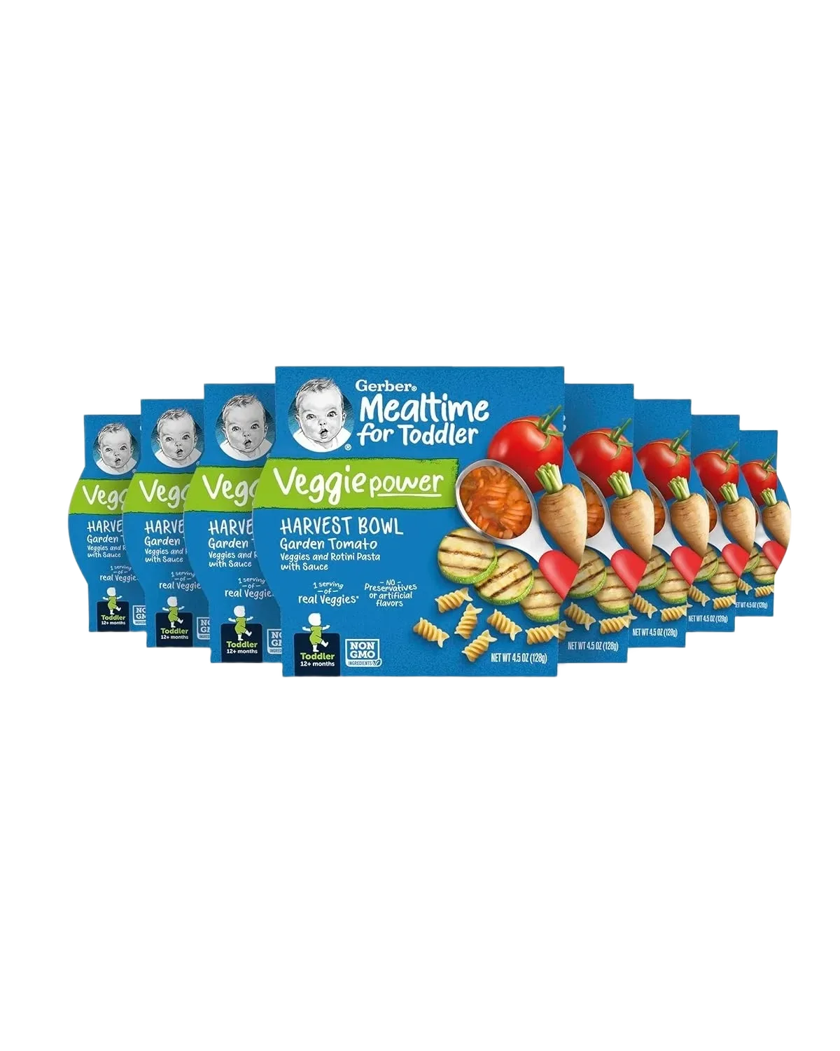 Gerber Mealtime For Toddler Veggie Power Harvest Bowl Garden Tomato