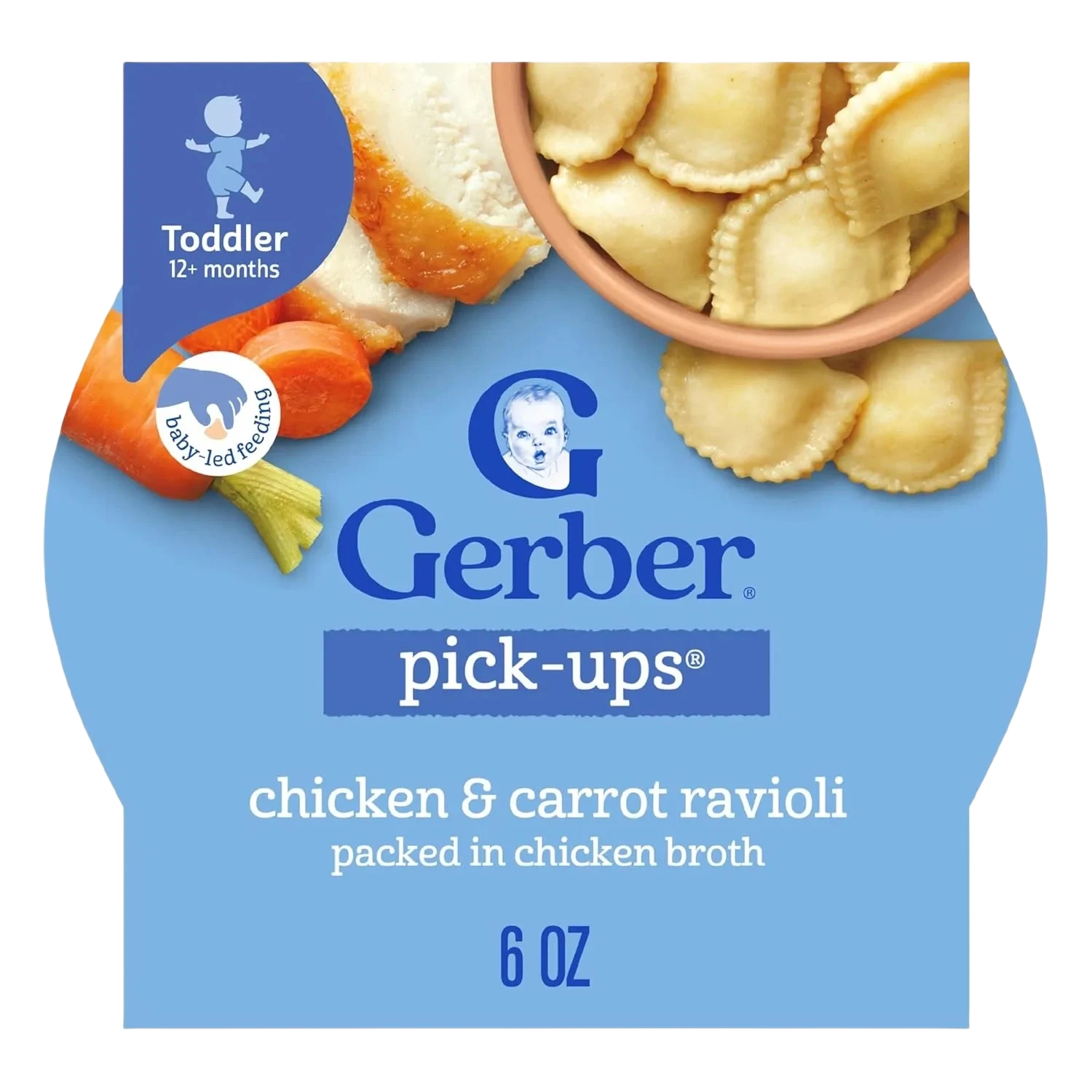 Gerber Pick-ups® Chicken & Carrot Ravioli Packed In Chicken Broth