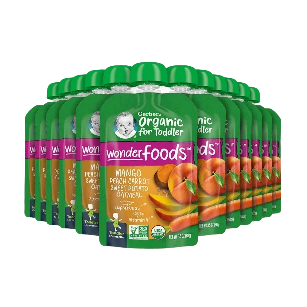 Gerber Organic For Toddler Wonderfoods™ Mango Peach Carrot Sweet Potato Oatmeal