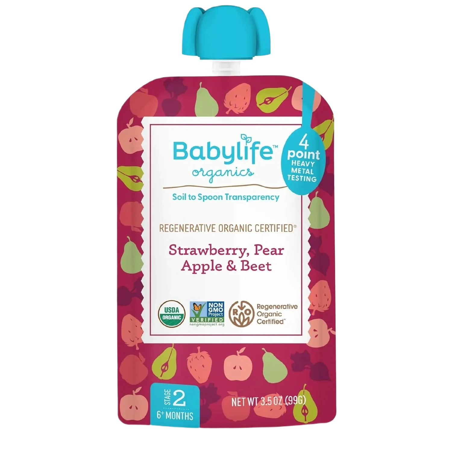 Babylife™ Organics Strawberry, Pear Apple & Beet