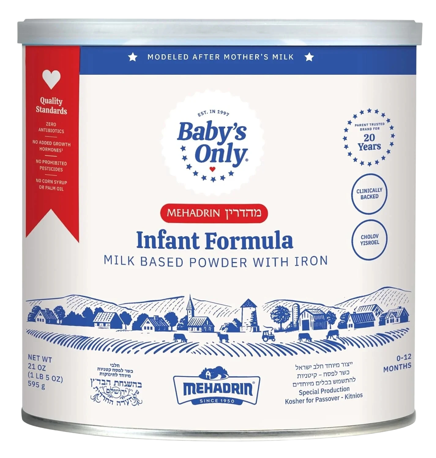 Baby's Only Infant Formula Milk Based Powder With Iron