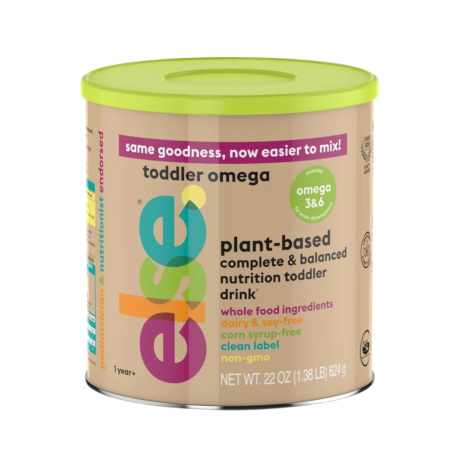 Else Toddler Omega Plant-based Complete & Balanced Nutrition Toddler Drink