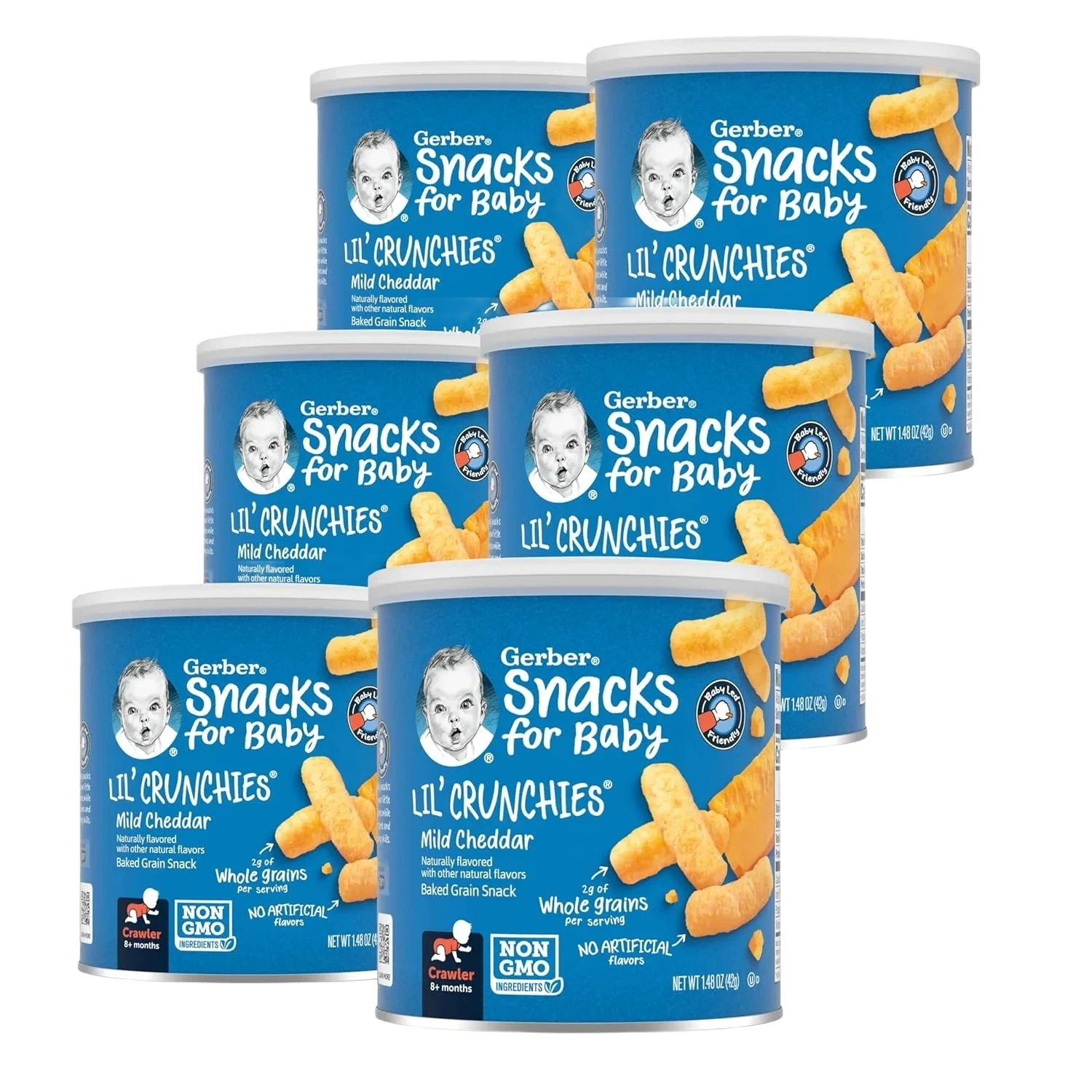 Gerber Snacks For Baby Lil' Crunchies Mild Cheddar