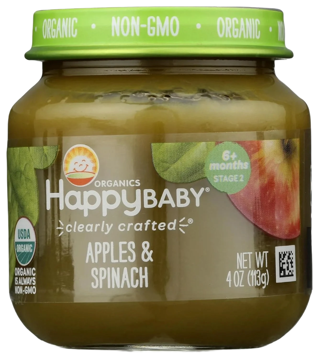 Happybaby Clearly Crafted Apples & Spinach