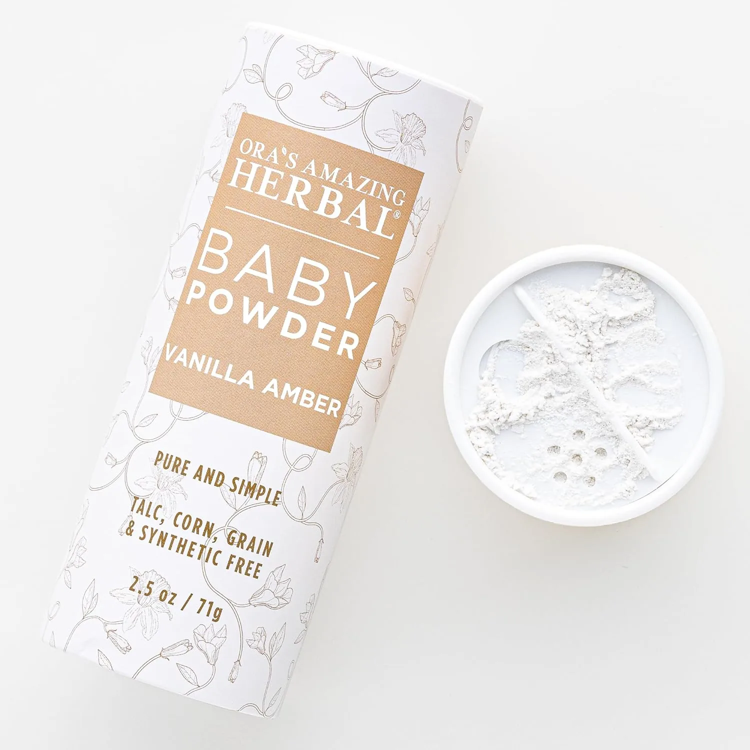 Ora's Amazing Herbal Baby Powder Vanilla Amber