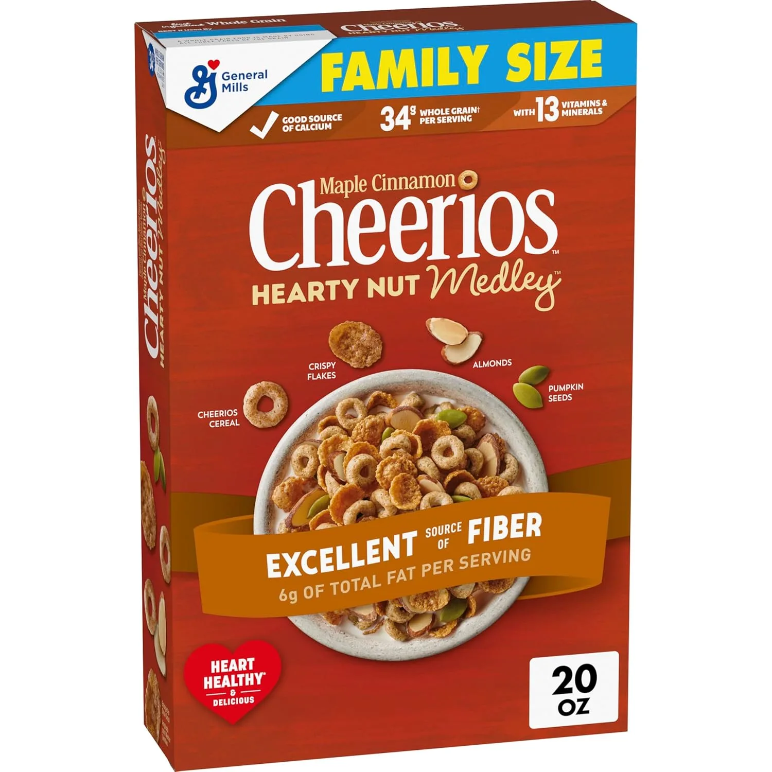Maple Cinnamon Cheerios Hearty Nut Medley