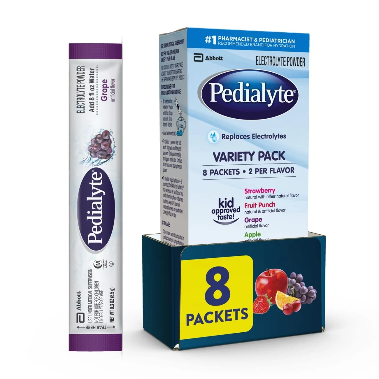 Pedialyte Electrolyte Powder Variety Pack