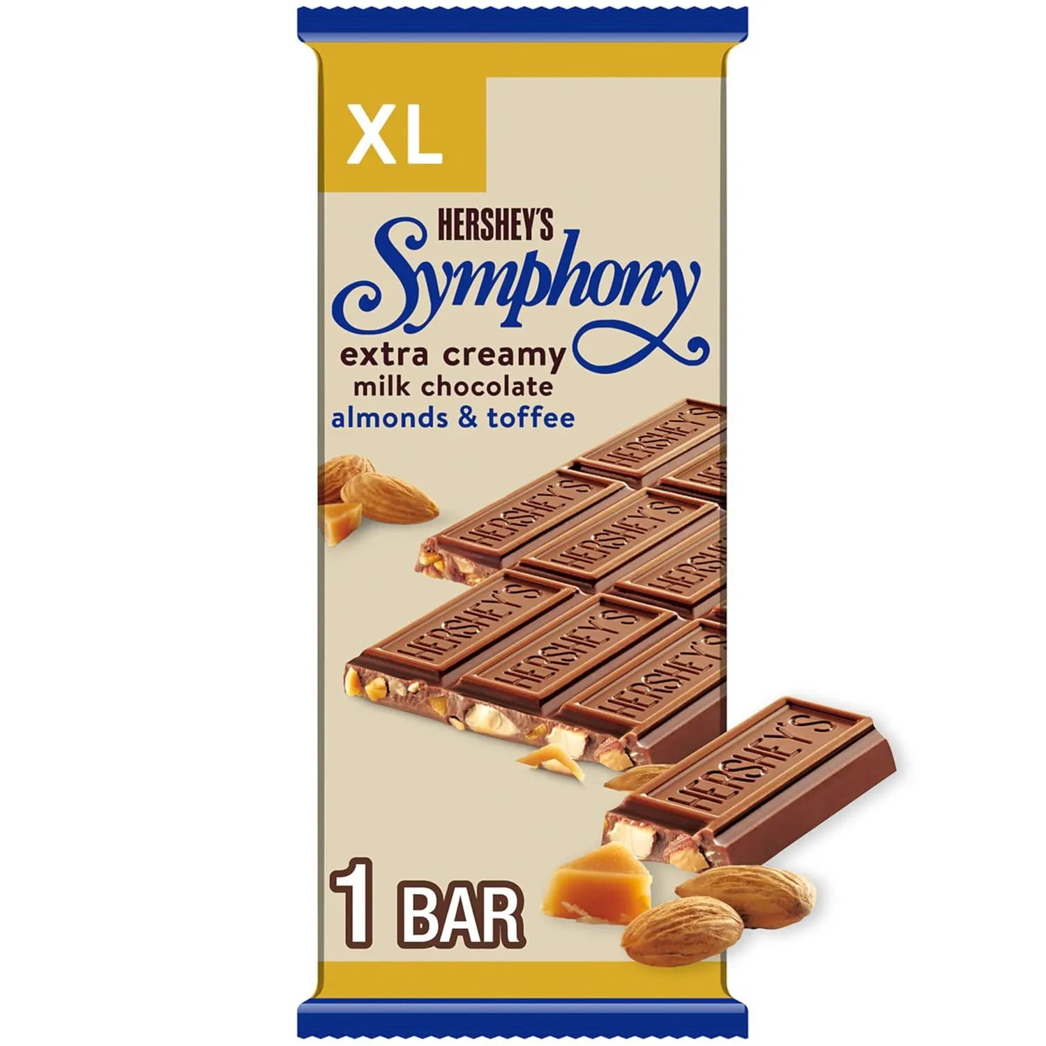 Hershey's Symphony Extra Creamy Milk Chocolate Almonds & Toffee