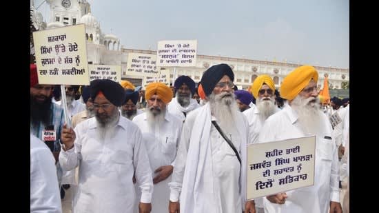 SGPC takes out protest in support of ‘Satluj’