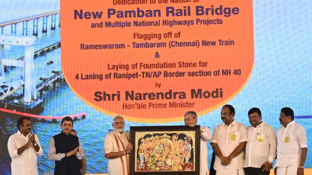 Pamban Bridge inauguration highlights: PM Modi inaugurates new rail bridge in Rameswaram