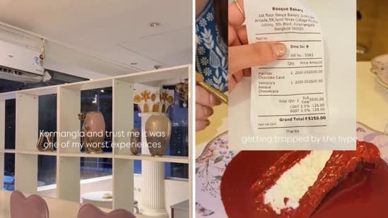 Bengaluru’s Basque Bakery responds to disappointed customer who paid ₹5,250 for two dessert: ‘Illegitimate influencer’