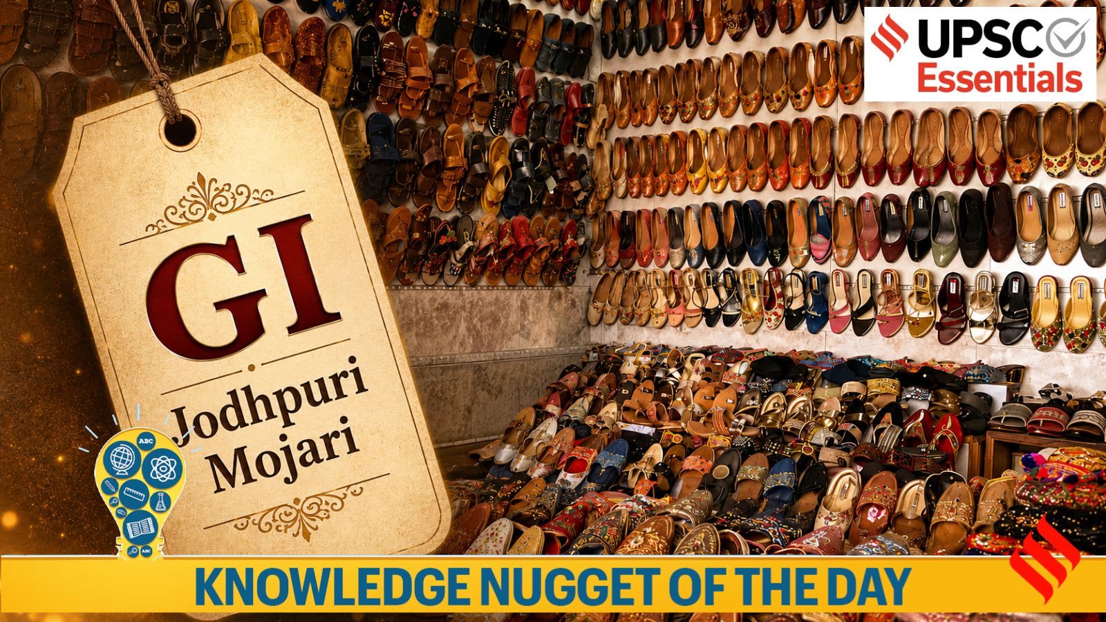 Knowledge Nugget: 200-year old Jodhpuri Mojari gets GI tag — why it matters for UPSC exam