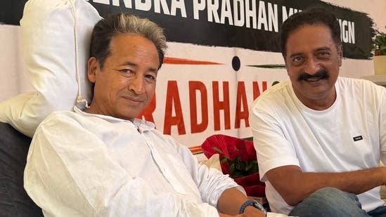 Prakash Raj meets Sonam Wangchuk ‘in solidarity’; Chinmayi Sripaada hopes activist calls off hunger strike