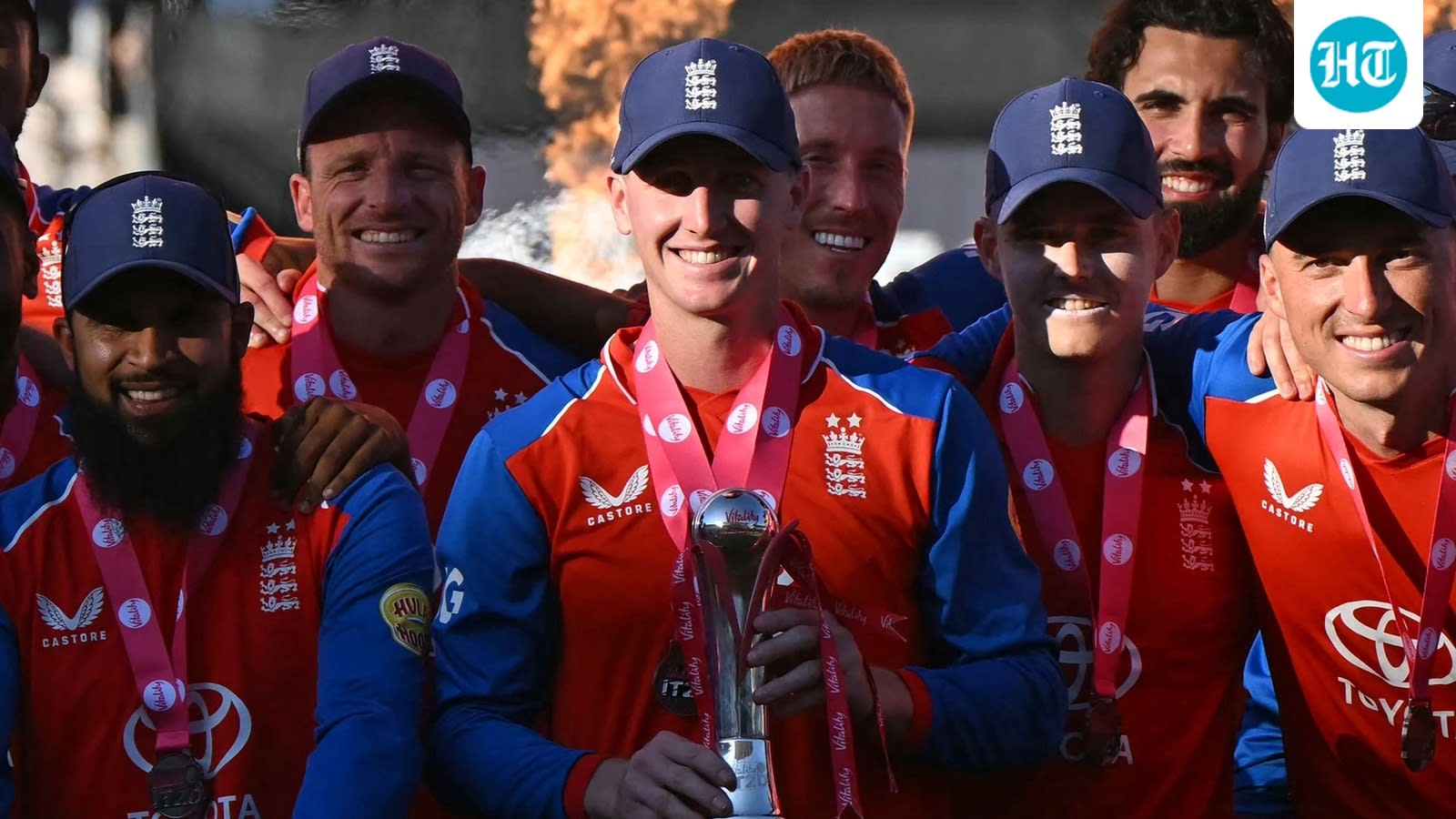 England clinch 4-0 series win over India, climb to No. 1 in T20I rankings - Action in images