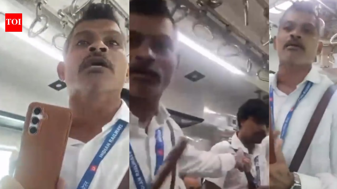 Watch: Passenger, TC clash over Marathi language on Mumbai local
