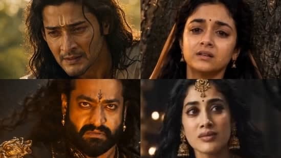 Ramayana trailer imagined by AI, featuring Mahesh Babu, Jr NTR, Janhvi Kapoor, Keerthy Suresh; fans bowled over. Watch