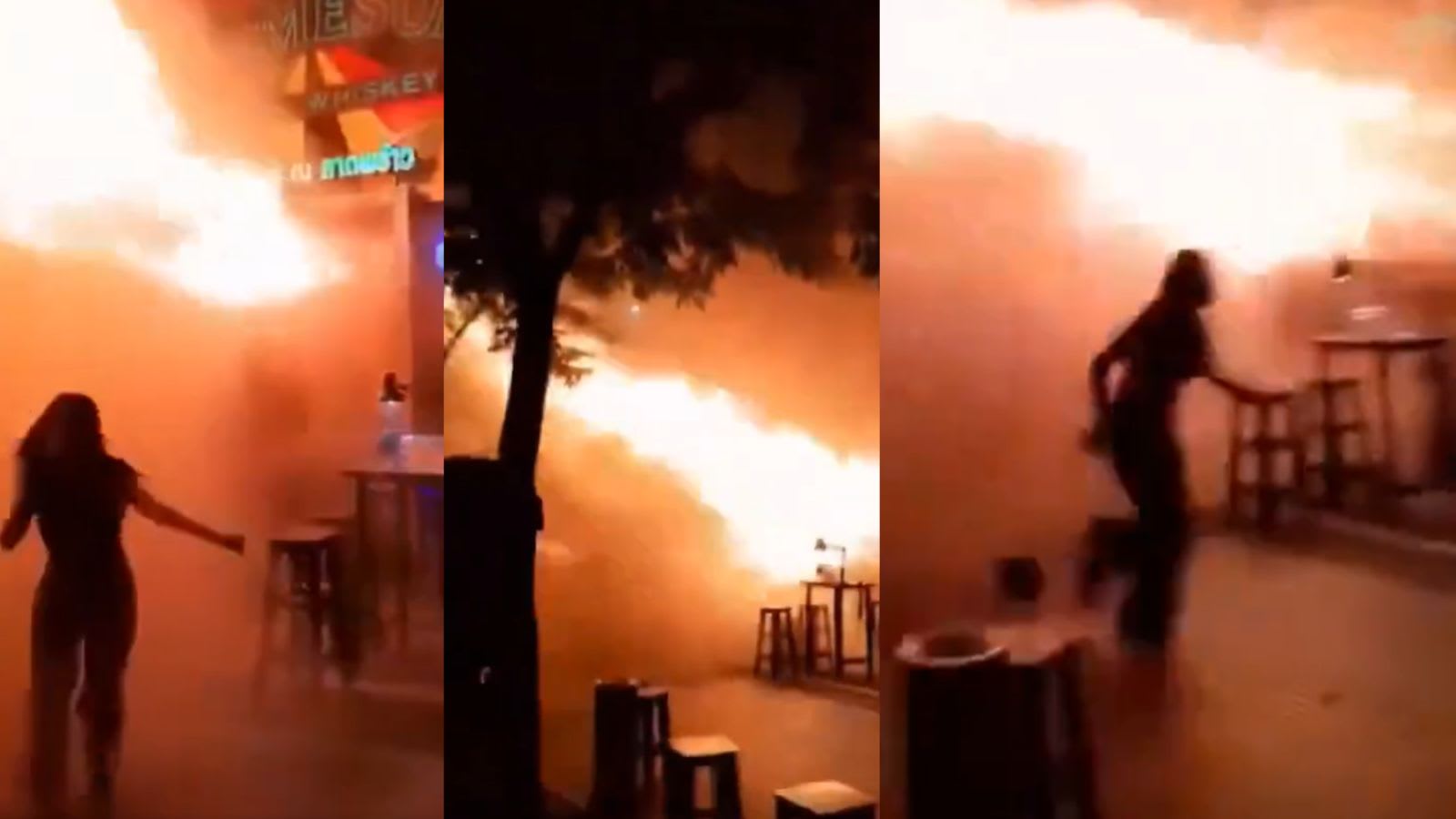 Flames, blackout, chaos: Videos show panic among people  fleeing Bangkok fire that killed 27