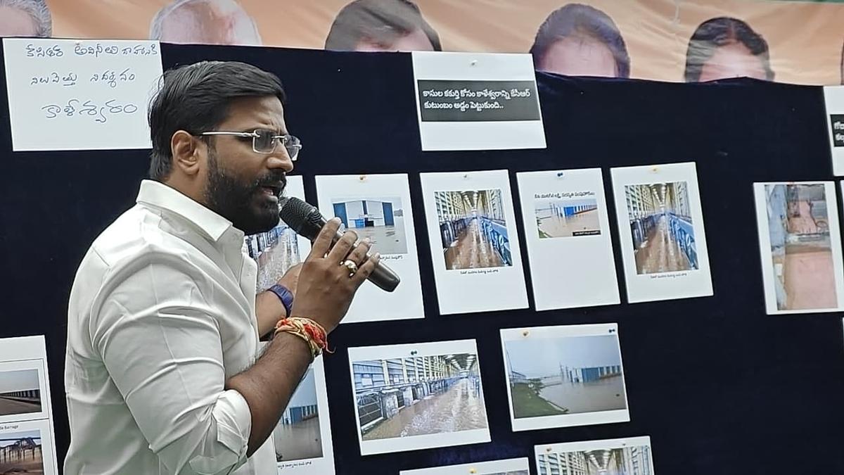 Kaleshwaram row intensifies as Congress, BRS trade charges over lifting floodwaters amid dry spell