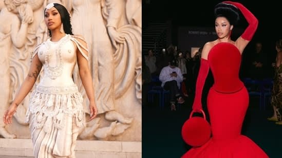 From Rahul Mishra to Robert Wun: Every Cardi B look at Paris Couture Week 2026