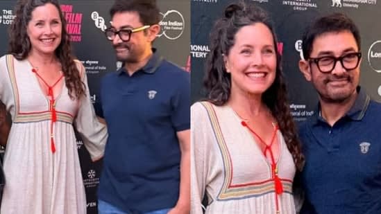 Aamir Khan reunites with Lagaan co-star Rachel Shelley at London Indian Film Festival; fans get nostalgic
