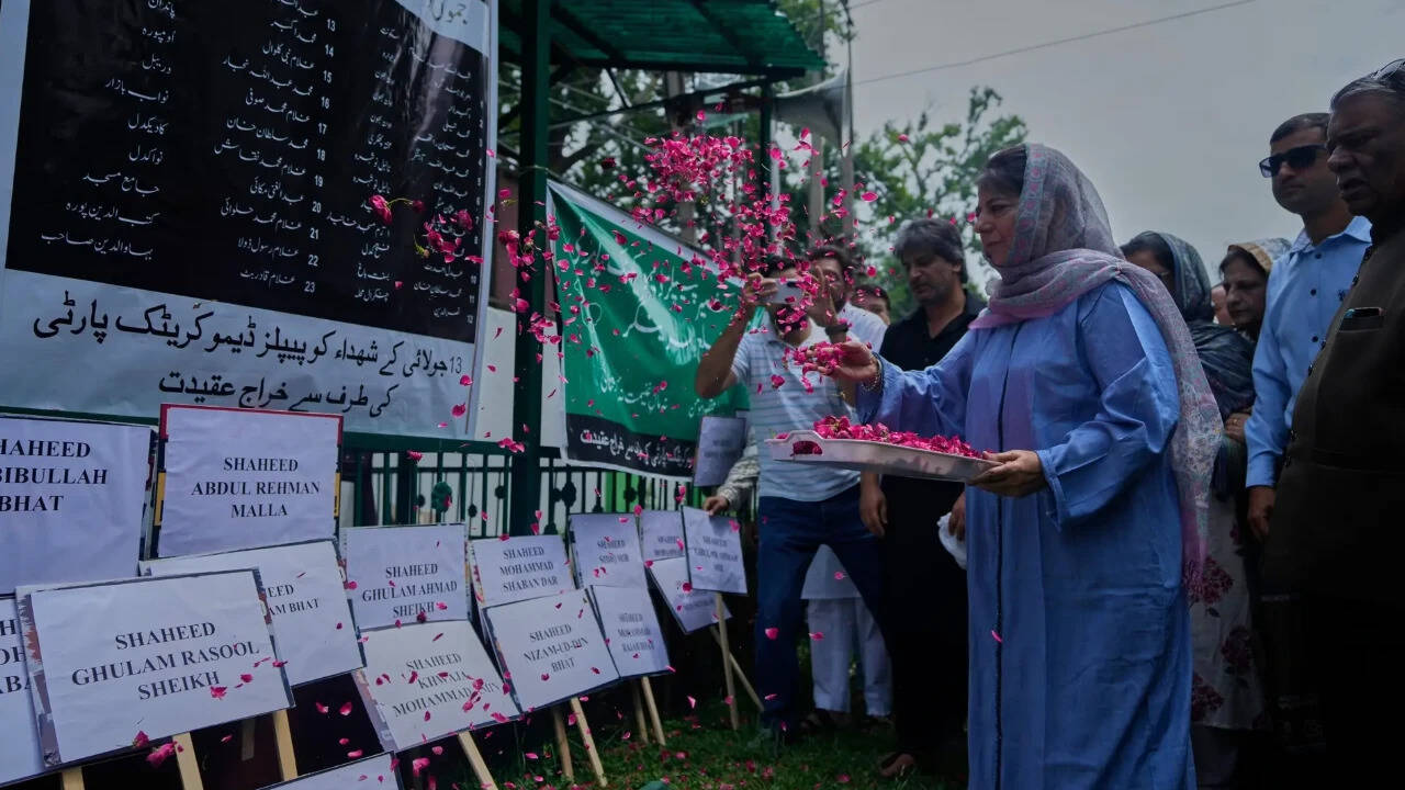 J&K admin seals Martyrs’ Graveyard; Omar, Mehbooba pay homage at party offices