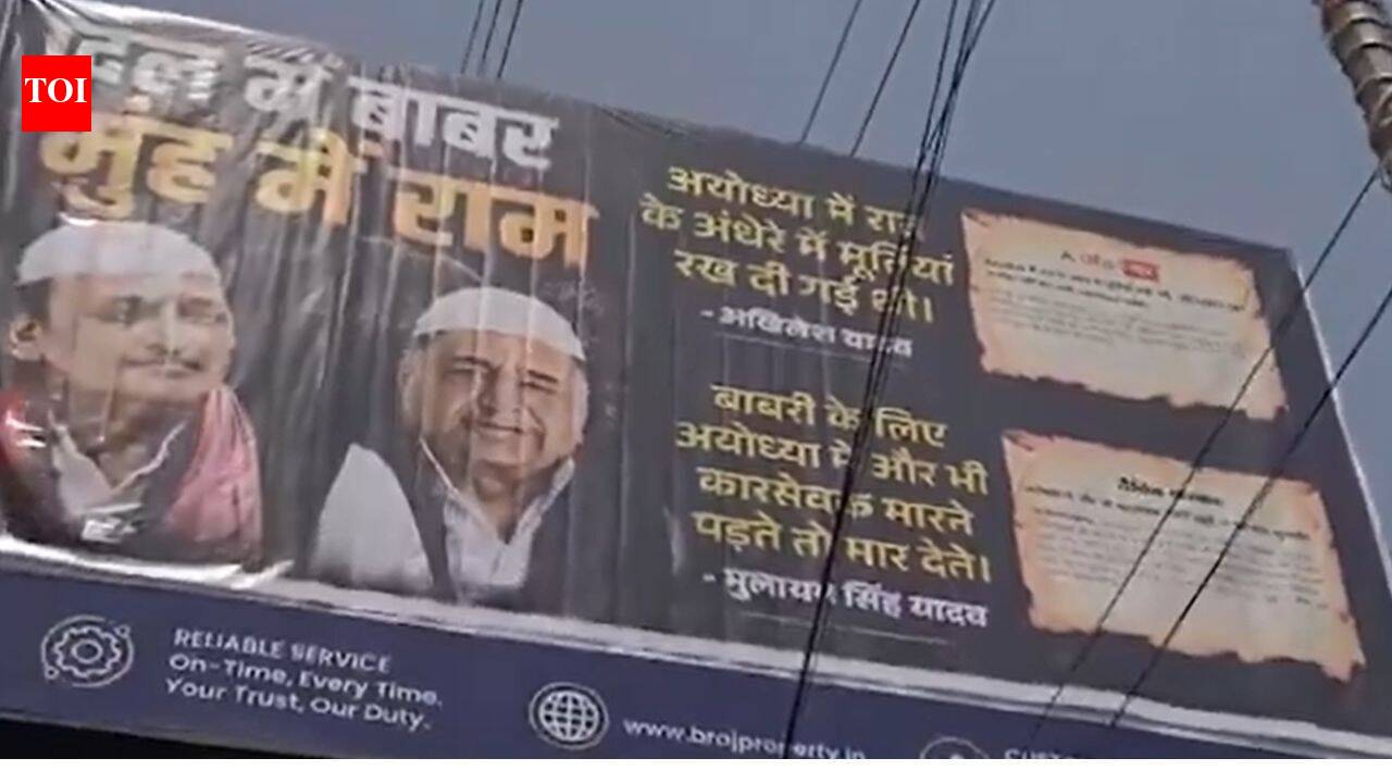 'Dil mein Babar, munh mein Ram': Anti-SP posters ignite fresh political storm in UP