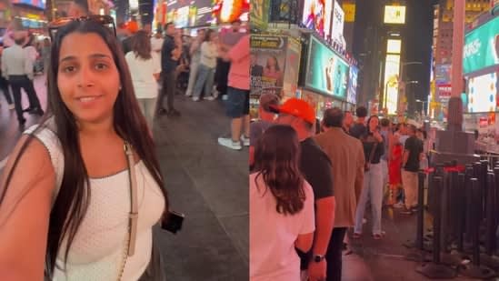 ‘So different from Reels’: Indian woman says New York’s Times Square failed to meet her expectations